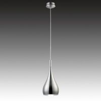 Lampa wisząca Anon Satin MA01986CF-001 Italux z metalu o wykończeniu satynowym klosz ma kształt łezki