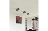 Lampa sufitowa techniczna Plafon Brant 2 SQUARE AZ2879 IP44 AZzardo  podwójna oprawa w kolorze czarnym prostopadłościan - 2