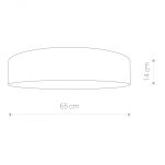 Plafon Laguna 4xE27 kremowy Ø65 8957 - 2