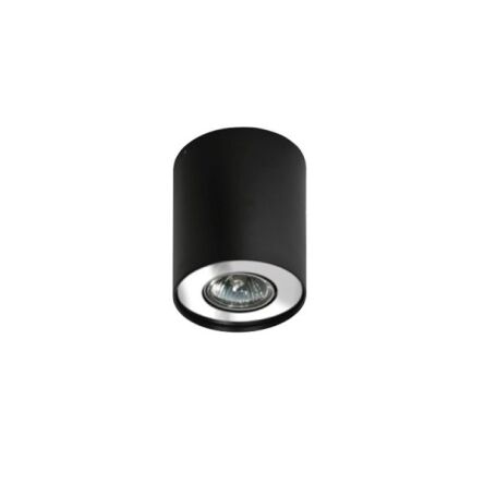 Plafon Neos 1 Black/Chrome AZzardo AZ0708 techniczna tuba czarna/chrom
