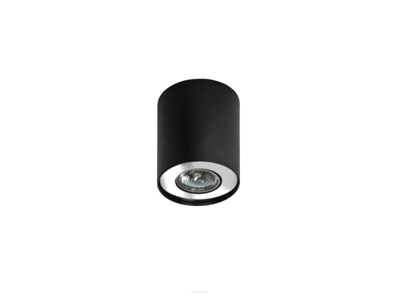 Plafon Neos 1 Black/Chrome AZzardo AZ0708 techniczna tuba czarna/chrom