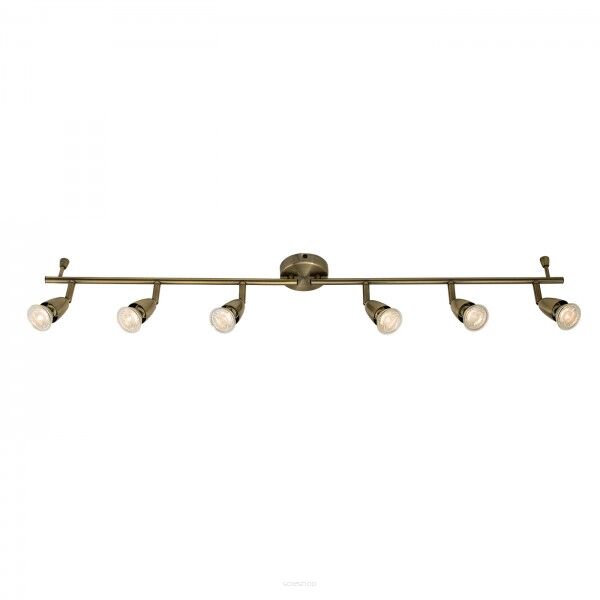 Lampa sufitowa AMALFI 6lt BAR SPOT mosiądz ENDON LIGHTING 61001  