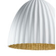 Lampa wisząca TELMA 32022 SIGMA plisowany biało/złoty klosz 50 cm - 2