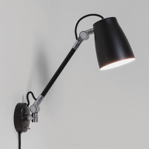 Lampa ścienna Atelier Grande Wall Astro 7505 skandynawska czarna regulowana głowica włącznik na obudowie 1224016
