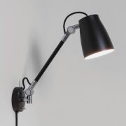 Lampa ścienna Atelier Grande Wall Astro 7505 skandynawska czarna regulowana głowica włącznik na obudowie 1224016