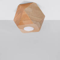 Lampa sufitowa WOODY 1 SL.1009 SOLLUX LIGHTING geometryczna drewniana