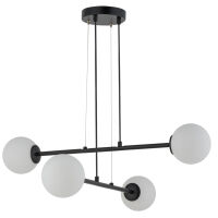 LAMPA WISZĄCA BALANS 4 SIGMA 33372 czarna z białymi kulami