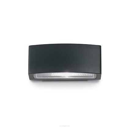 Kinkiet Andromeda AP1 Ideal Lux  061597   szerokość  22cm  ma podwójny klosz  górny i dolny z przezroczystego szkła ma kolor czarny IP55