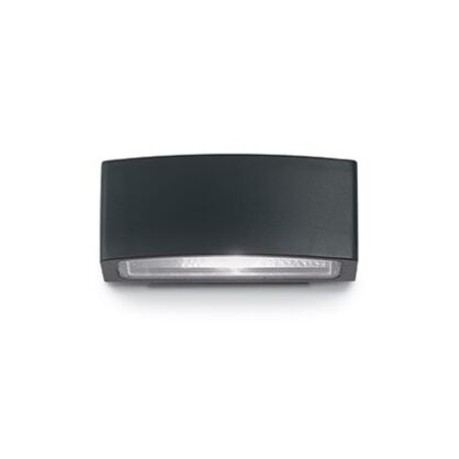 Kinkiet Andromeda AP1 Ideal Lux  061597   szerokość  22cm  ma podwójny klosz  górny i dolny z przezroczystego szkła ma kolor czarny IP55
