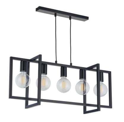 Lampa wisząca EDEN 32237 SIGMA metalowa czarna ramki