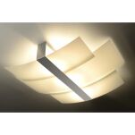 Sollux Lampa Plafon CELIA SL.0351 Z białego szkła korpus chromowany 3xE27 - 3