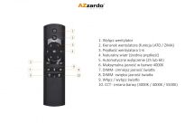 Wentylator sufitowy led VENETI CCT + REMOTE CONTROL czarny pilot AZ4448 - 3