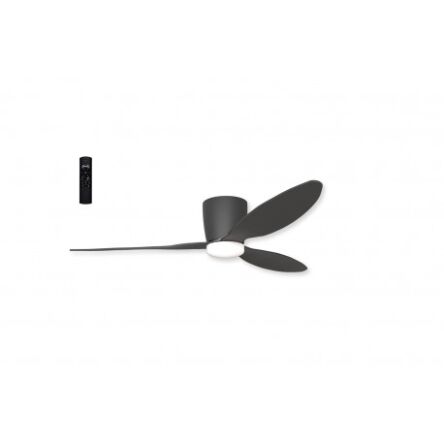 Wentylator sufitowy led VENETI CCT + REMOTE CONTROL czarny pilot AZ4448