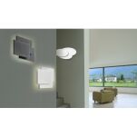Lampa ścienna Kinkiet Clover oval AZ2998 AZzardo geometryczna oprawa w kolorze białym elipsy - 2