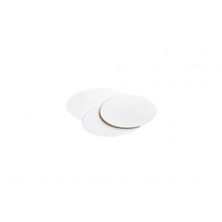 Lampa ścienna Kinkiet Clover oval AZ2998 AZzardo geometryczna oprawa w kolorze białym elipsy