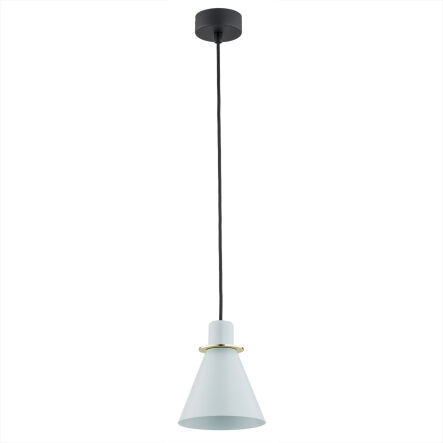 Lampa wisząca BEVERLY 4682 Argon błękitna ze złotym akcentem E27