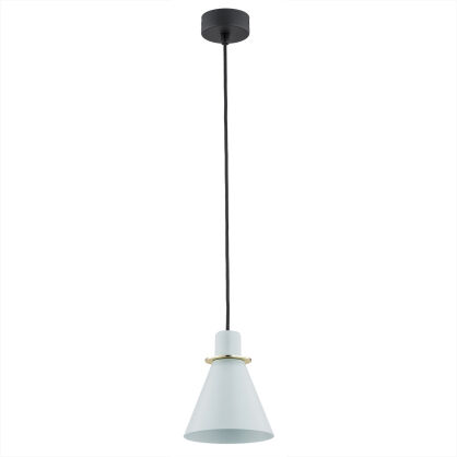 Lampa wisząca BEVERLY 4682 Argon błękitna ze złotym akcentem E27