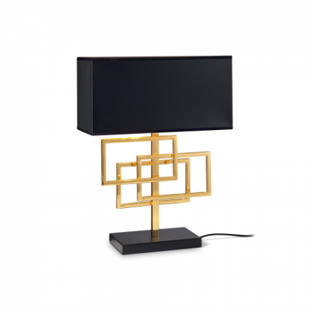 Lampa stołowa Luxury TL1 201115 NOWOCZESNY IP20 E27 METAL TWORZYWO SZTUCZNE Ideal Lux nowoczesna oprawa w kolorze mosiądzu