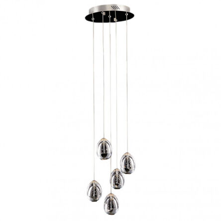Lampa wisząca HUELTO Italux PND-22112132-5A-CR Zjawiskowa chromowe wykończenie