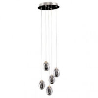 Lampa wisząca HUELTO Italux PND-22112132-5A-CR Zjawiskowa chromowe wykończenie