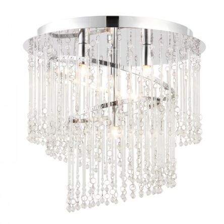 Lampa sufitowa CAMILLE 4 LT FLUSH kryształowy żyrandol ENDON LIGHTING 68698