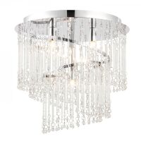 Lampa sufitowa CAMILLE 4 LT FLUSH kryształowy żyrandol ENDON LIGHTING 68698