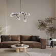 Lampa wisząca Ferral PND-75075-8-BK-SG Italux - 2