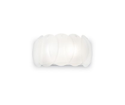 Kinkiet Ovalino AP2 038025 NOWOCZESNY IP20 SZKŁO Ideal Lux biała oprawa w stylu design