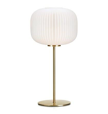 Lampa stołowa SOBER 1L Mosiądz/Biały 107819