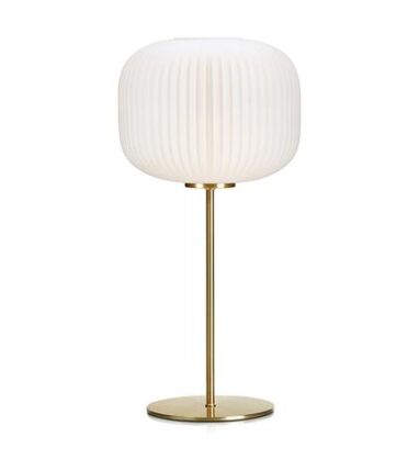 Lampa stołowa SOBER 1L Mosiądz/Biały 107819