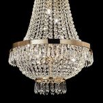 Lampa wisząca CAESAR SP6 ZŁOTY Ideal Lux  114729   klosz  z ciętych kryształów rama w kolorze złotym - 2