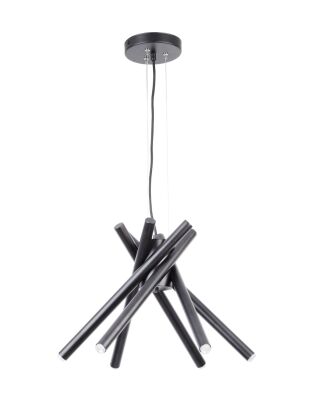LAMPA WISZĄCA LUMEN 33196 SIGMA CZARNA 6x G9