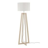 Drewniana lampa podłogowa ACROSS 6927 Nowodvorski wys. 160 cm
