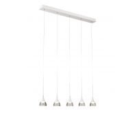 Lampa wisząca DALMATIA 5 AZ 2848 nowoczesna minimalistyczna kolor biały 5 źródeł światła