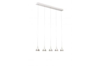 Lampa wisząca DALMATIA 5 AZ 2848 nowoczesna minimalistyczna kolor biały 5 źródeł światła