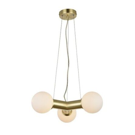 Lampa wisząca POPE AZAZ3170  kolor złoty 3 szklane klosze
