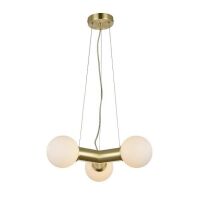 Lampa wisząca POPE AZAZ3170  kolor złoty 3 szklane klosze