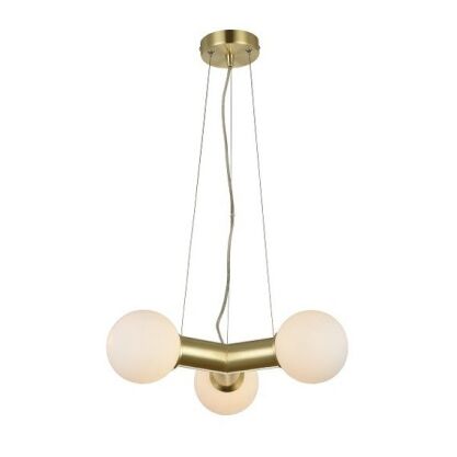 Lampa wisząca POPE AZAZ3170  kolor złoty 3 szklane klosze