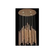 Lampa wisząca Organic P0174 Maxlight wykończenie w kolorze miedzi podsufitka na kole nowoczesna