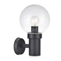 Lampa ścienna kinkiet zewnętrzna skandynawska czarna 1-pł IP44  Caris MArkslojd 106922