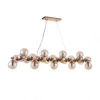 LAMPA WISZĄCA CABELLA PND-5252-A-25-GD-CGN ITALUX  MOLEKULARNA NIETUZINKOWA SZKLANE BAŃKI G9