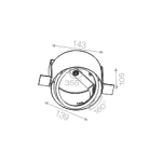 Ring 111 12V bez ramki AQform 37161 - 3