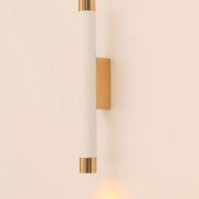 Kinkiet Q Parette Bianco / Gold ORLICKI DESIGN Tuba 29 cm biało- złota
