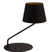 Lampa stołowa SIGMA LIGHTING LIZBONA CZARNA Z  MIEDZIANYM ANAZUREM 50226