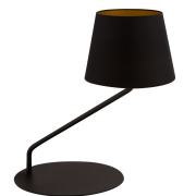 Lampa stołowa SIGMA LIGHTING LIZBONA CZARNA Z  MIEDZIANYM ANAZUREM 50226