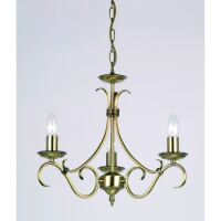 Lampa wisząca BERNICE 3x antyczny mosiądz ENDON LIGHTING 2030-3AN  