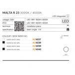 Plafon MALTA R23 AZZARDO LED 18W 3000K/4000K AZ4237 AZ4238 - 3