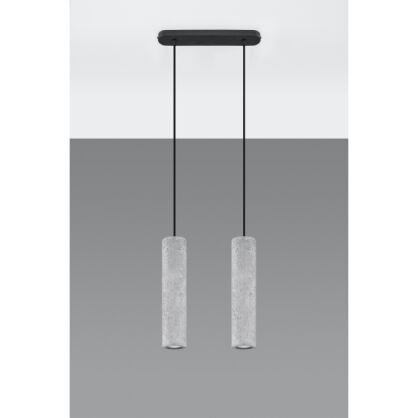 LAMPA  WISZĄCA LUVO 2 BETONOWA LOFTOWA TUBY minimalistyczna SL.0654 SOLLUX