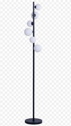 Lampa podłogowa SYBILLA Azzardo AZ4405 Czarna podstawa białe kule 150 cm