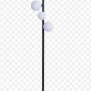 Lampa podłogowa SYBILLA Azzardo AZ4405 Czarna podstawa białe kule 150 cm